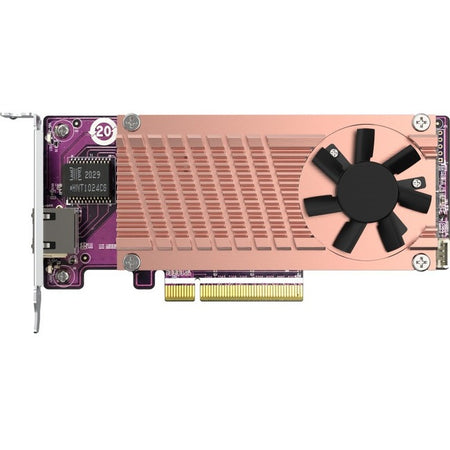 QNAP Dual M.2 2280 PCIe NVMe SSD & Single-port 10GbE Expansion Card - QM2-2P10G1TB