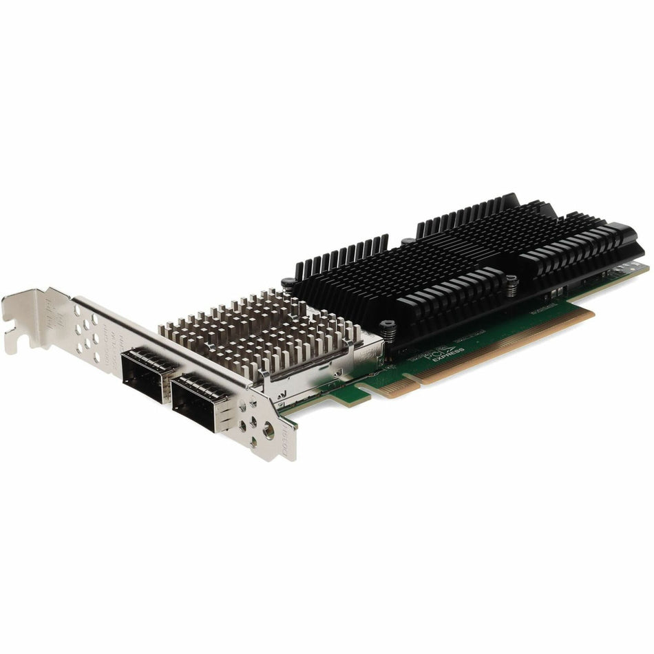 AddOn 100Gbs Dual Open QSFP28 Port PCIe 4.0 x16 Network Interface Card w/PXE boot - ADD-PCIE4-2QSFP28