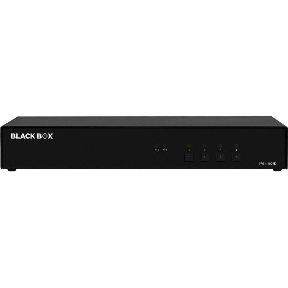 Black Box KVM Switch, NIAP 4.0 Certified - 4-Port, Single-Monitor, DVI-I - KVS4-1004D