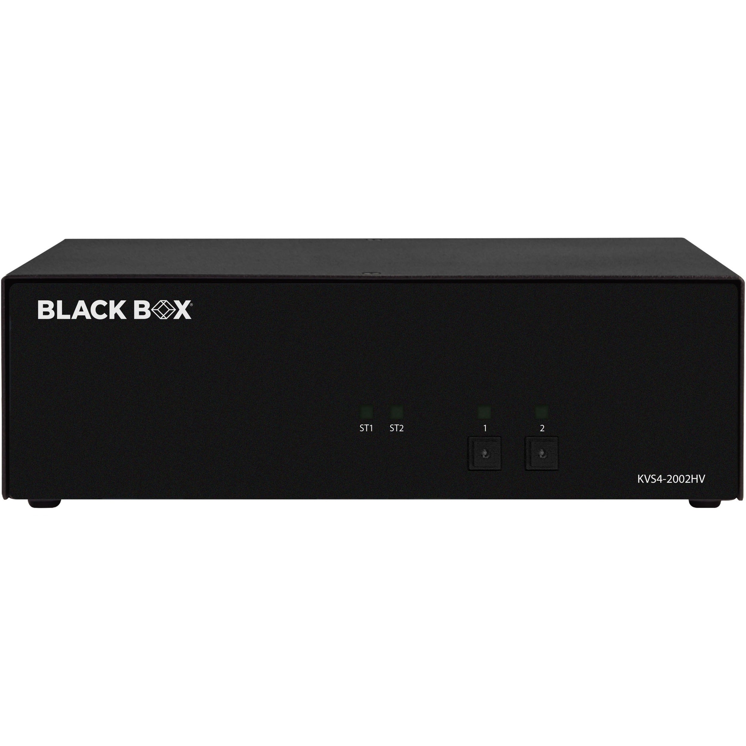 Black Box KVM Switch, NIAP 4.0 Certified - 2-Port, Dual-Monitor, FlexPort HDMI/DisplayPort - KVS4-2002HV