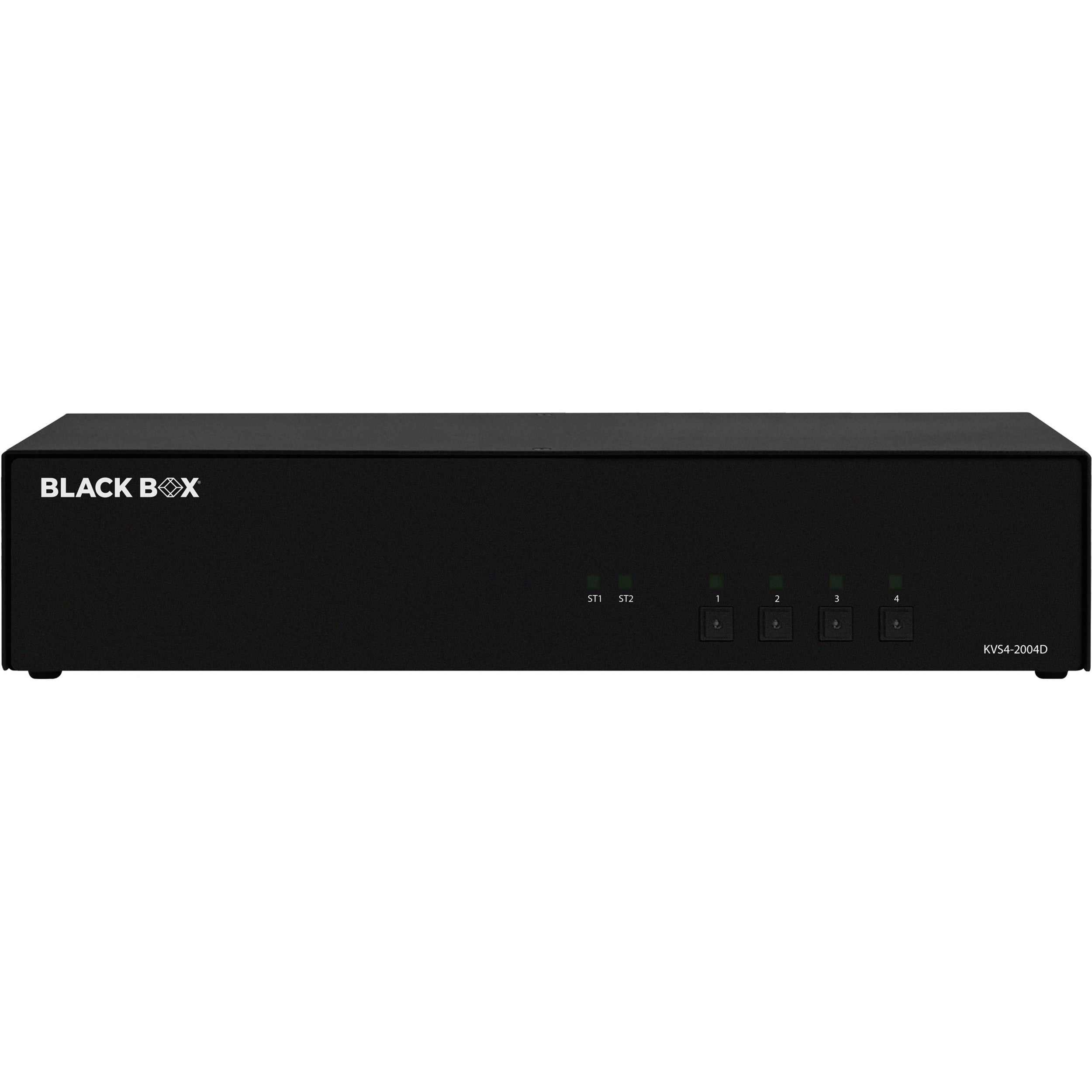 Black Box KVM Switch, NIAP 4.0 Certified - 4-Port, Dual-Monitor, DVI-I - KVS4-2004D