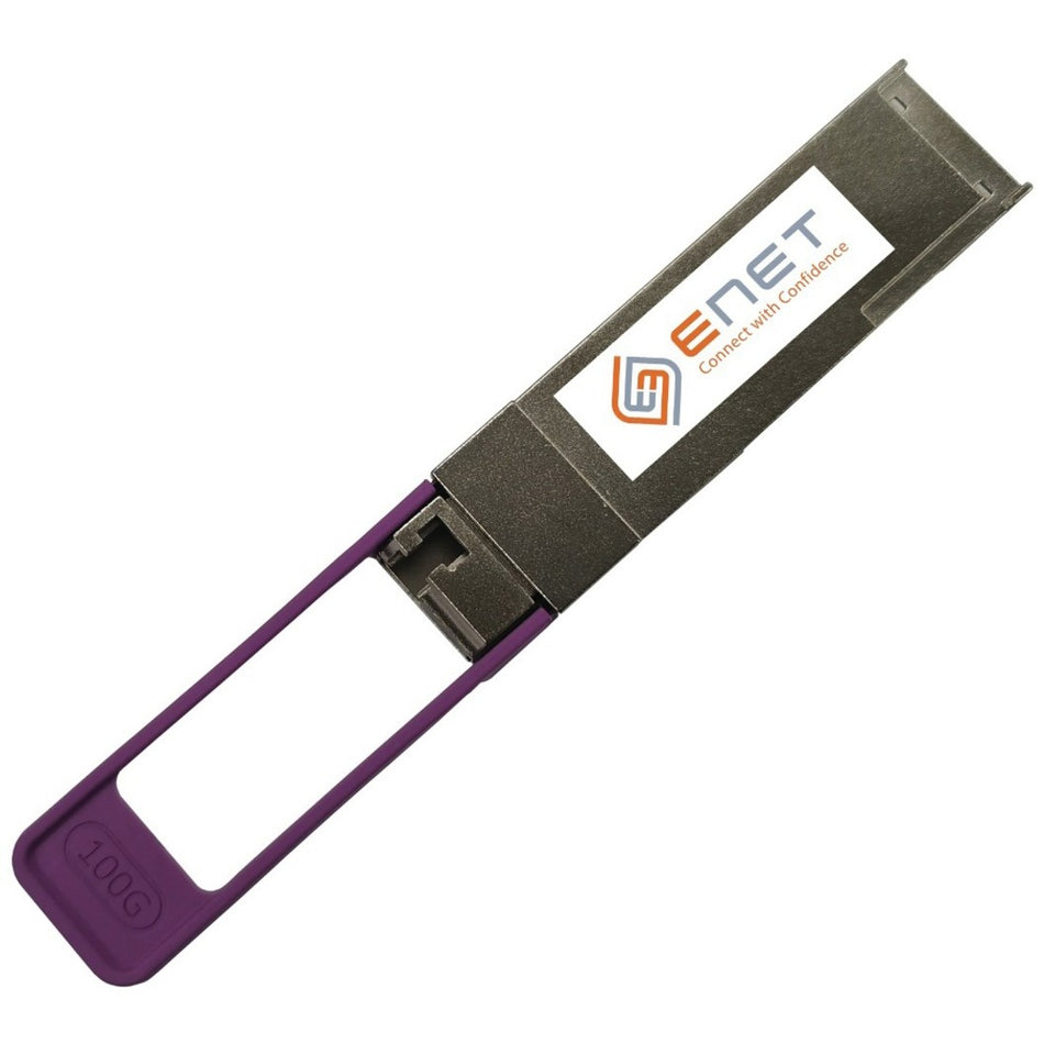 ENET Ruckus (Formerly Brocade) E100G-SQFP28-BXU-10KM Compatible TAA Compliant Functionally Identical 100GBASE-BIDI QSFP28 1271/1331nm 10km DOM SMF Simplex LC Connector Commercial Temp - E100G-QSFP28-BXU-10KM-ENC