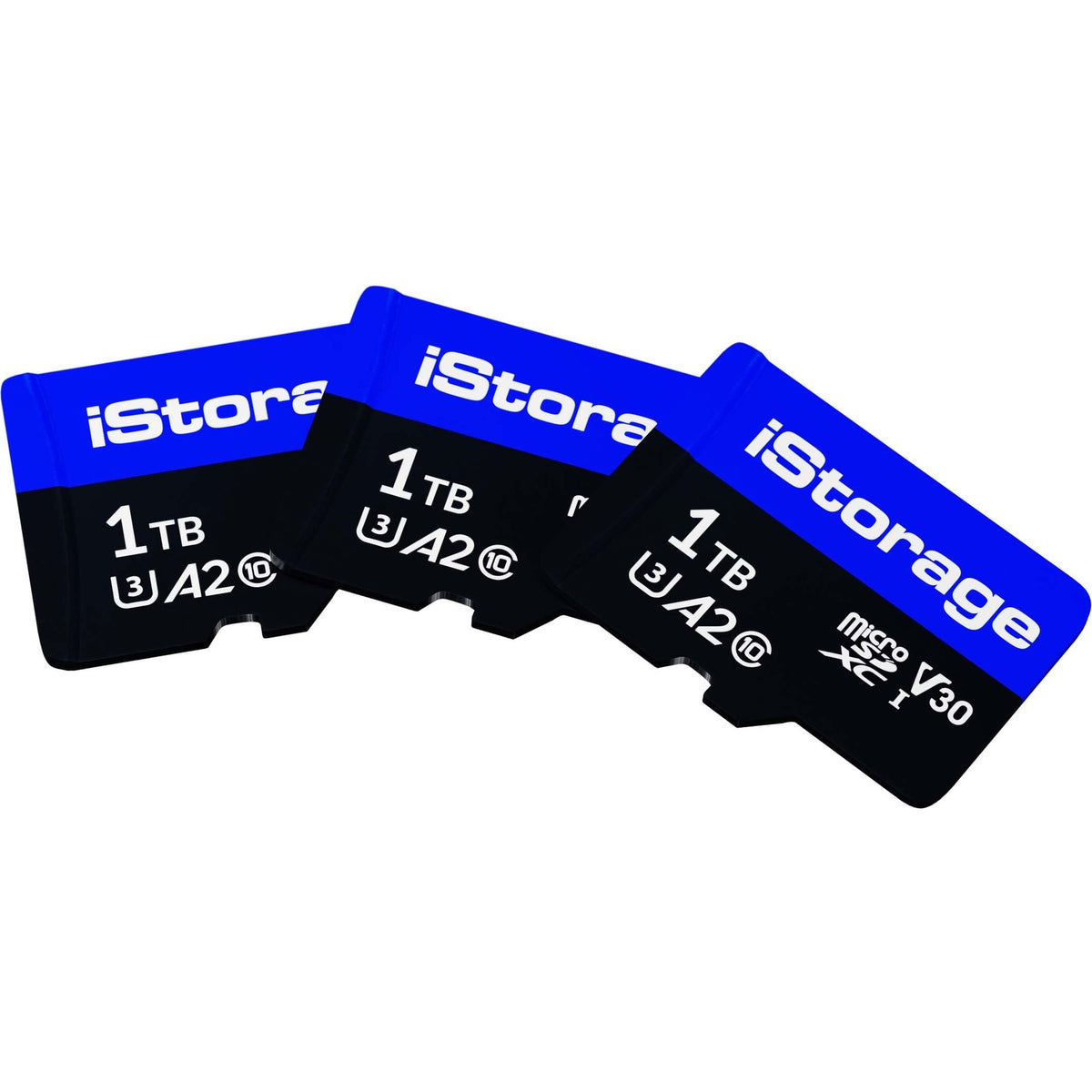 3 PACK iStorage microSD Card 1TB | Encrypt data stored on iStorage microSD Cards using datAshur SD USB flash drive | Compatible with datAshur SD drives only - IS-MSD-3-1000