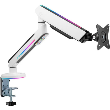 SIIG Premium Single Monitor Arm Desk Mount with Gaming RGB Lighting - CE-MT3J11-S1