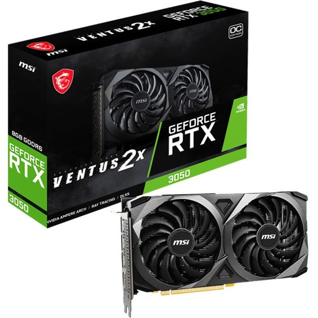 MSI NVIDIA GeForce RTX 3050 Graphic Card - 8 GB GDDR6 - G3050V2X8C