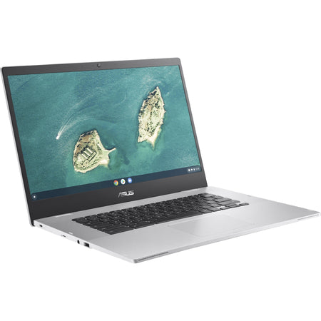 Asus Chromebook CX1500 CX1500CKA-DH44F 15.6" Chromebook - Full HD - Intel Celeron N4500 - 4 GB - 64 GB Flash Memory - Transparent Silver - CX1500CKA-DH44F