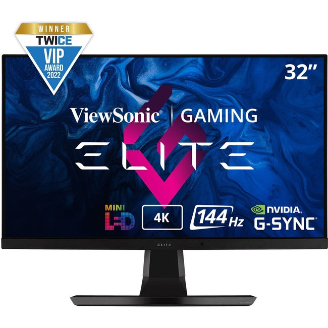 ViewSonic ELITE XG321UG 32 Inch 4K IPS 144Hz Gaming Monitor with G-Sync, Mini LED, Nvidia Reflex, HDR1400, Advanced Ergonomics, HDMI and DP for Esports - XG321UG