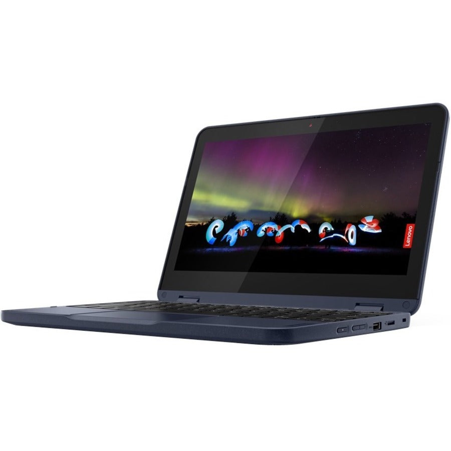 Lenovo 300w Gen 3 82J10020US 11.6" Touchscreen Convertible 2 in 1 Notebook - HD - AMD 3015e - 8 GB - 128 GB SSD - English Keyboard - Abyss Blue - 82J10020US