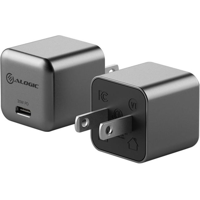 Alogic 30W Rapid Power USB-C Mini GaN Charger - WCG1X30SGR-US