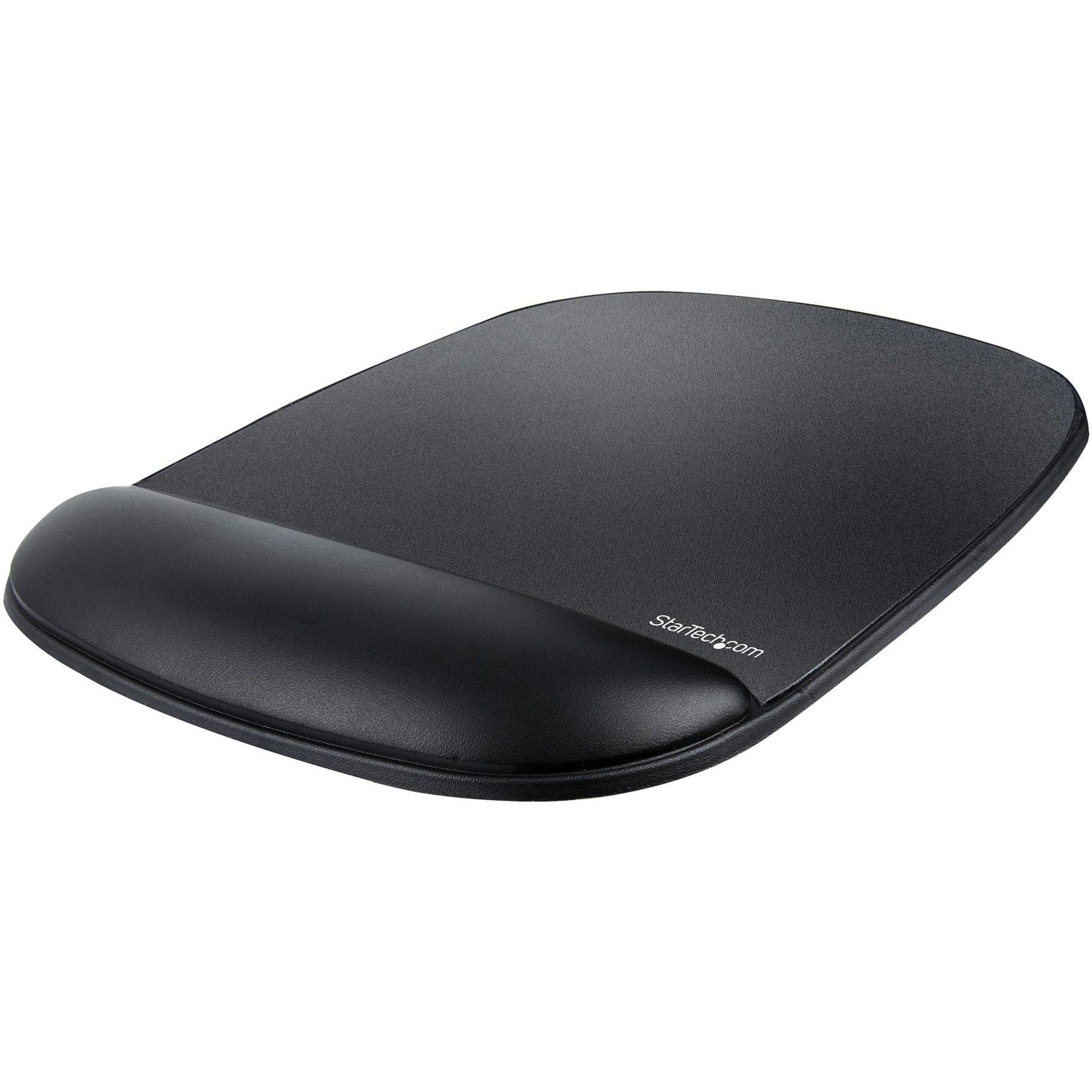 StarTech.com Mouse Pad with Hand rest, 6.7x7.1x 0.8in (17x18x2cm), Ergonomic Mouse Pad w/ Wrist Support, Non-Slip PU Base, Gel Mouse Pad - B-ERGO-MOUSE-PAD