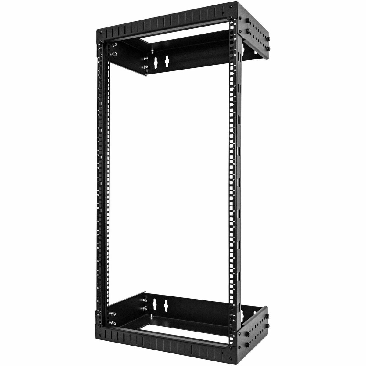 StarTech.com 2-Post 21U Heavy-Duty Wall Mount Network Rack, 19" Open Frame Server Rack with Adjustable Depth, Data Rack for IT Equipment~ - RACK-21U-20-WALL-OA