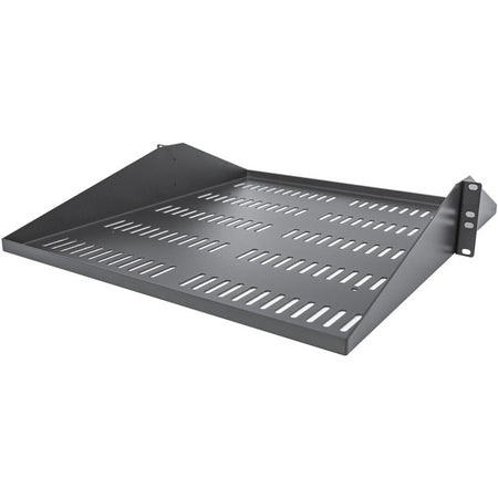 StarTech.com 2U Vented Server Rack Shelf - Center Mount Fixed 20" Deep Cantilever Rackmount Tray for 19" Data/AV/Network w/Cage Nuts - SHELF-2U-20-CENTER-V