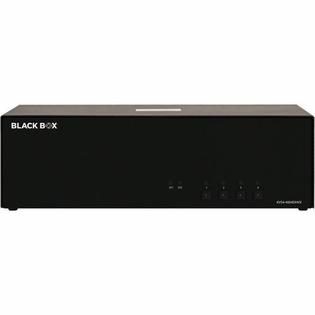 Black Box KVM Switch, NIAP 4.0 Certified - 4-Port, Quad-Monitor, DVI, HDMI, DisplayPort, CAC - KVS4-4004DHVX