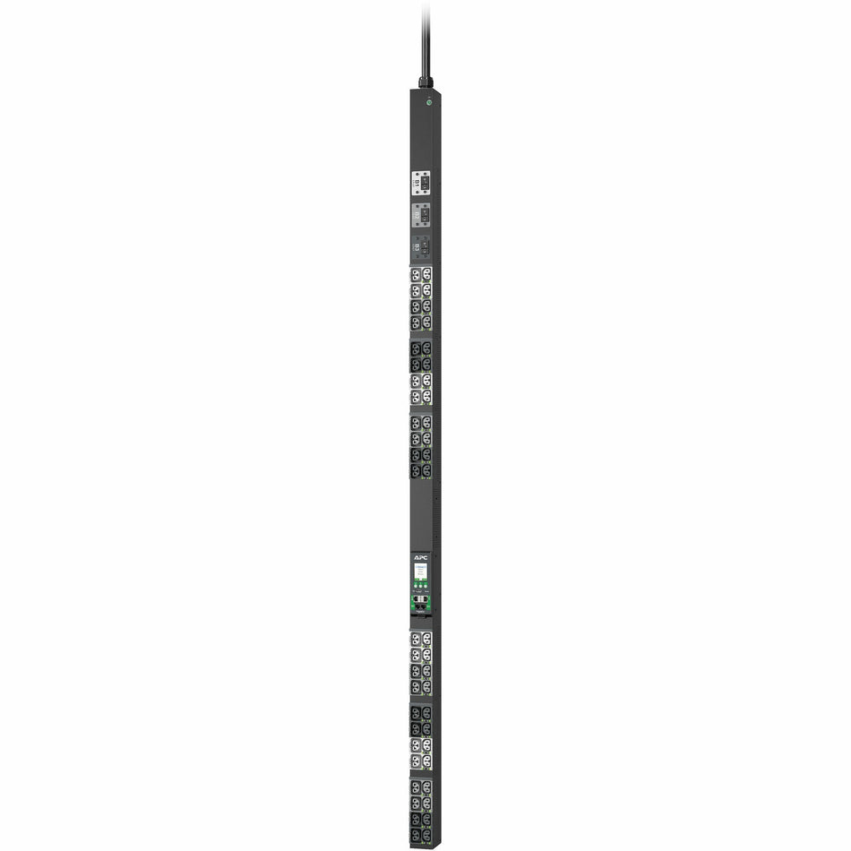 APC NetShelter Rack PDU Advanced, Switched Metered Outlet, 3Phase, 8.6kW, 208V 30A, 48 Outlets, L21-30P - APDU10351SM