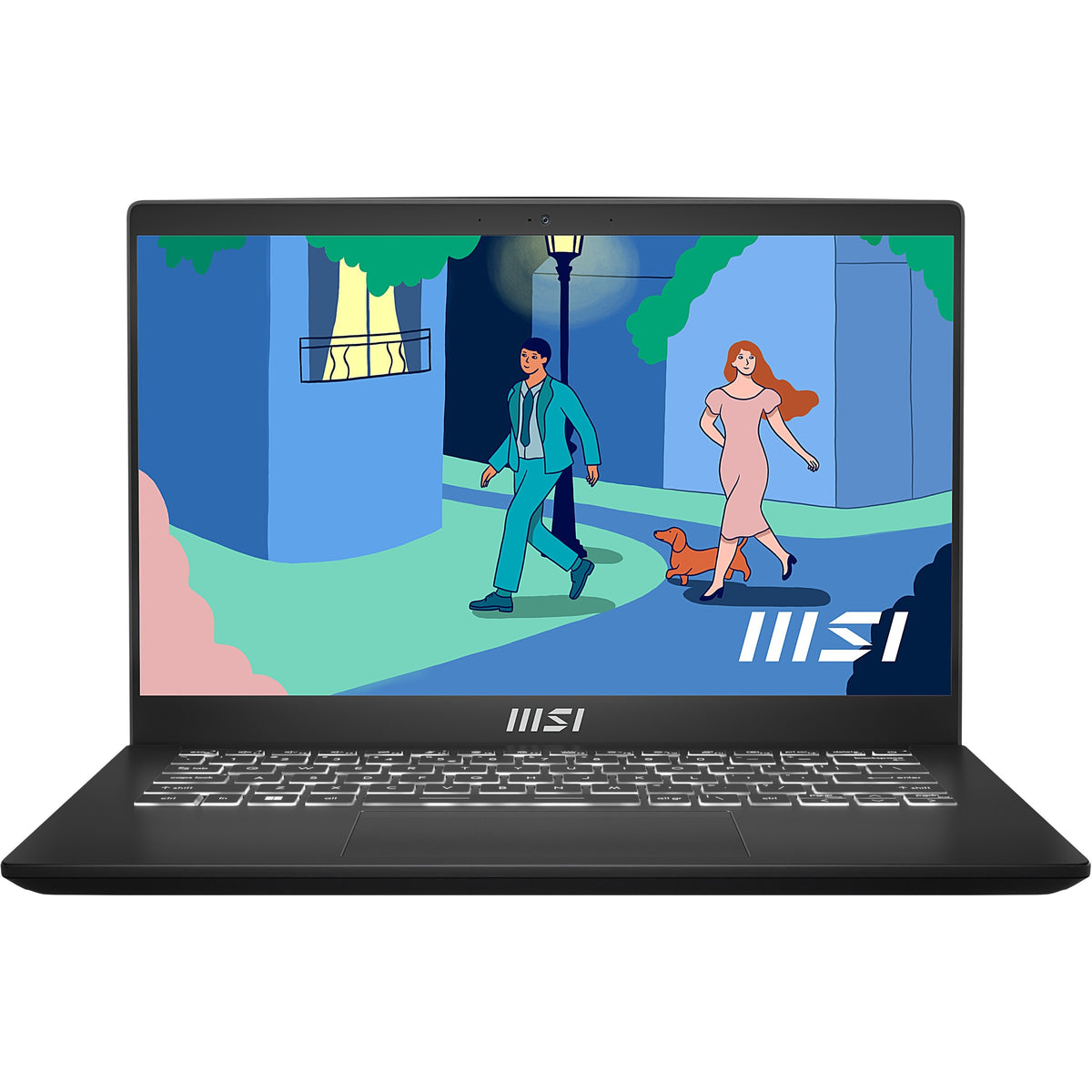 MSI Modern 14 Modern 14 C12M-032 14" Notebook - Full HD - 1920 x 1080 - Intel Core i5 12th Gen i5-1235U 1.30 GHz - 8 GB Total RAM - 512 GB SSD - Classic Black - MOD1412032