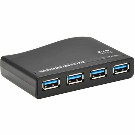 Eaton Tripp Lite Series 4-Port USB-A Mini Hub - USB 3.x (5Gbps), International Plug Adapters - U360-004-R-INT