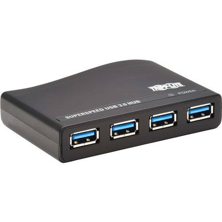 Tripp Lite by Eaton 4-Port USB-A Mini Hub - USB 3.x (5Gbps), International Plug Adapters - U360-004-R-INT