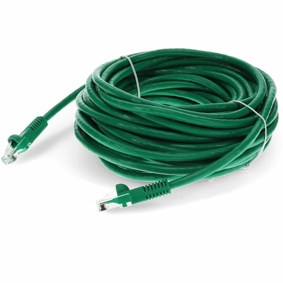 AddOn 30ft Green CAT 6 PVC Ethernet Cable Snagless Easy Clear Boot TAA RJ-45 M/M - ADD-30FCAT6-GN-TAA