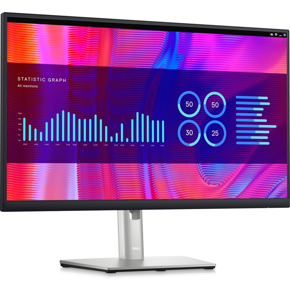 Dell P2423DE 24" Class QHD LCD Monitor - 16:9 - Black, Silver - DELL-P2423DE