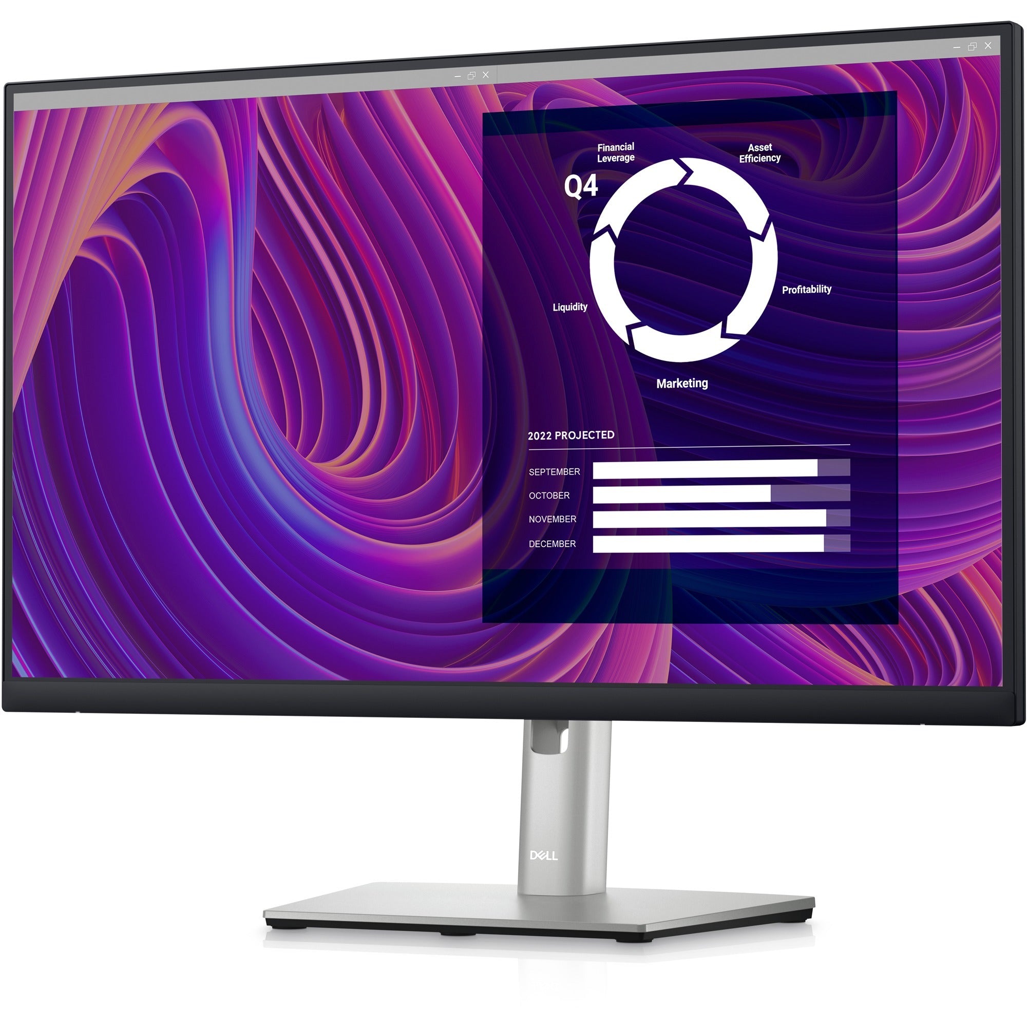 Dell P2423D 24" Class QHD LCD Monitor - 16:9 - Black, Silver - DELL-P2423D