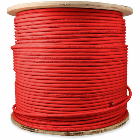 AddOn 1000ft Non-Terminated Red CAT 6A PVC Bulk Cable - ADD-CAT6ABULK1K-RD