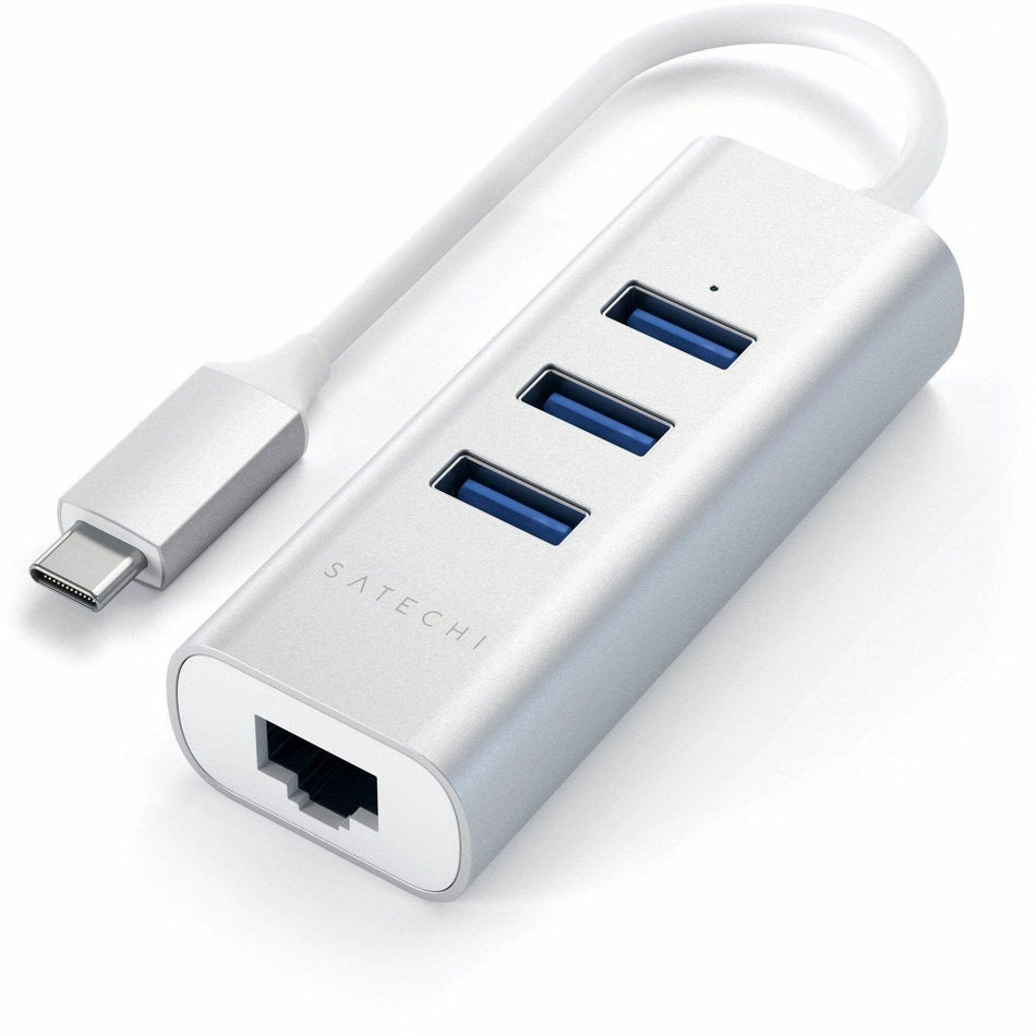 Satechi Type-C 2-in-1 USB Hub with Ethernet - ST-TC2N1USB31AS