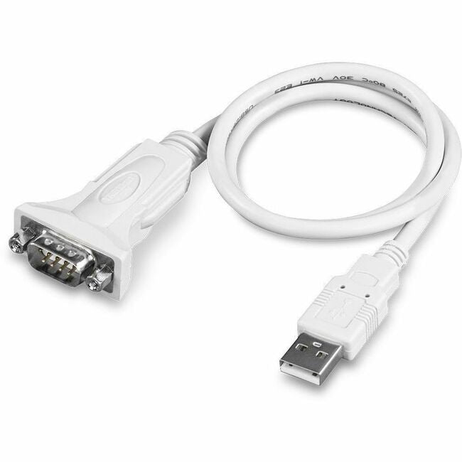 TRENDnet USB to Serial 9-Pin Converter Cable, Connect a RS-232 Serial Device to a USB 2.0 Port, Supports Windows & Mac, USB 1.1, USB 2.0, USB 3.0, 21 Inch Cable Length, Plug & Play, White, TU-S9 - TU-S9
