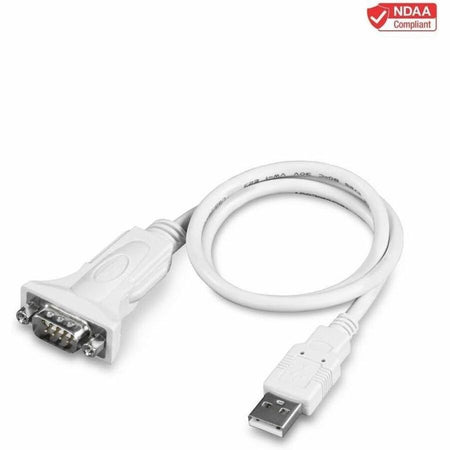 TRENDnet USB to Serial 9-Pin Converter Cable, TU-S9, USB to RS232 Serial Adapter, Supports Windows & Mac, USB 1.1, USB 2.0, USB 3.0, 64cm (25 in.) Cable Length, Plug & Play, White - TU-S9