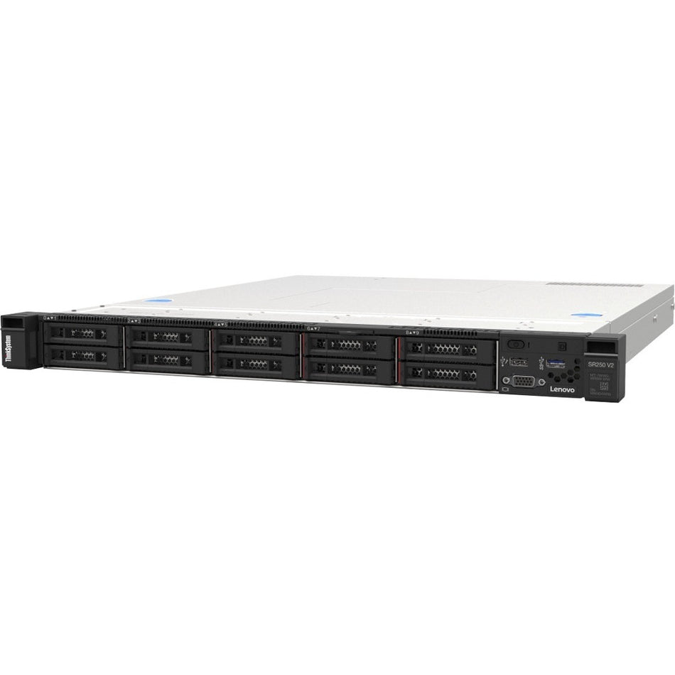 Lenovo ThinkSystem SR250 V2 7D7QA021NA 1U Rack Server - 1 x Intel Xeon E-2336 2.90 GHz - 16 GB RAM - Serial ATA Controller - 7D7QA021NA