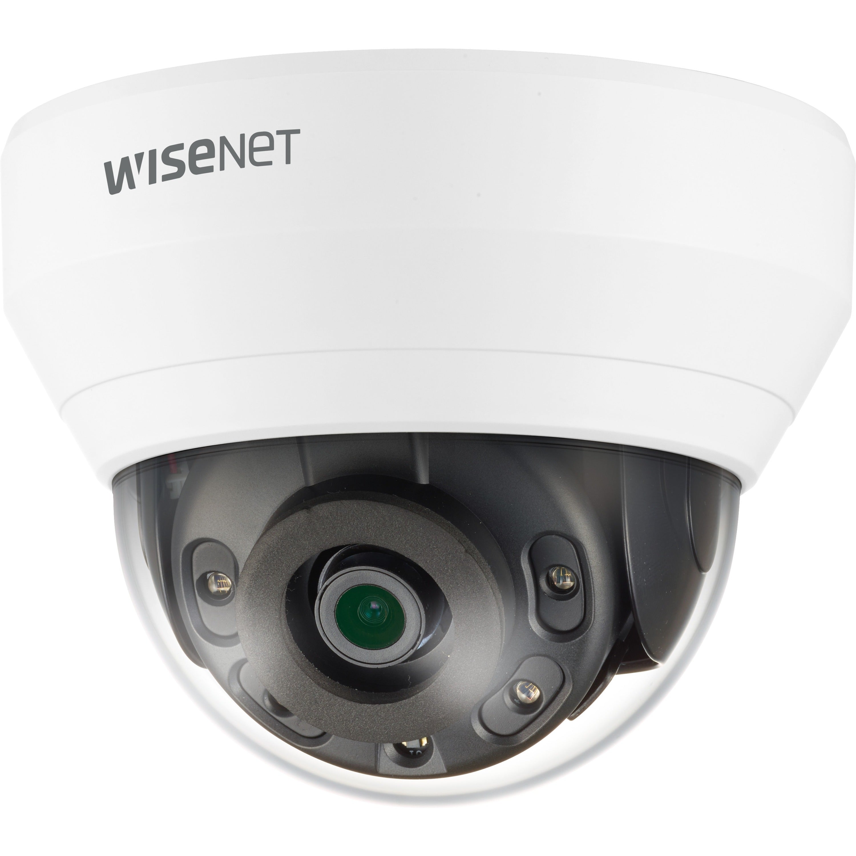 Wisenet QND-7012R 4 Megapixel Network Camera - Color - Dome - White - QND-7012R