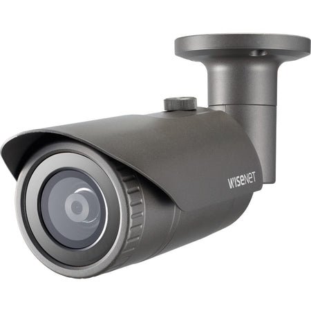 Wisenet QNO-7012R 4 Megapixel Outdoor Network Camera - Color - Bullet - Dark Gray - QNO-7012R