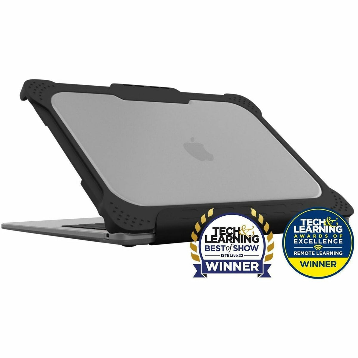MAXCases Extreme Shell-L for MacBook Pro 14" (2021 w/Touch ID - M1/M2/M3/M4/M5 Pro Chip ) (Black/Clear) OTS - AP-ESL-MBP-14M-BCLR