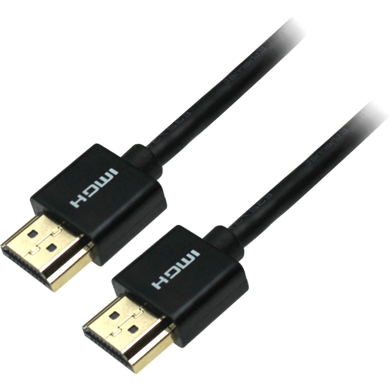 4XEM 10FT Ultra Slim HDMI Cable 4K UHD High Speed - HDMI to HDMI Male-Male - 18Gbps - Black - 4XSLIMHDMI10