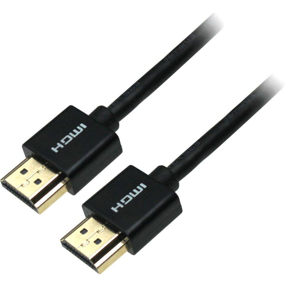 4XEM 10FT Ultra Slim HDMI Cable 4K UHD High Speed - HDMI to HDMI Male-Male - 18Gbps - Black - 4XSLIMHDMI10
