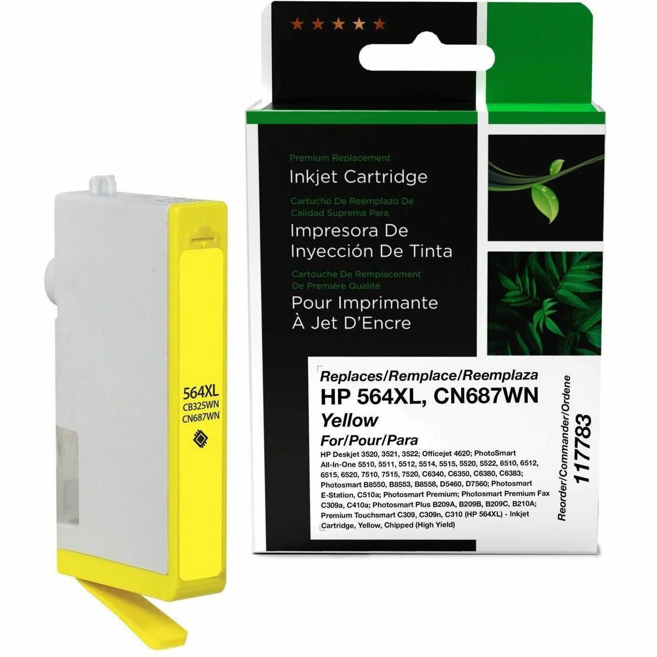 Clover Imaging Remanufactured High Yield Yellow Ink Cartridge for HP 564XL (CB325WN/CN687WN) - 117783