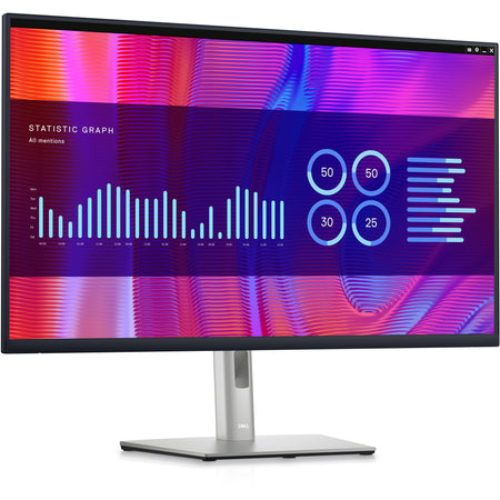 Dell P3223DE 32" Class QHD LCD Monitor - 16:9 - Black, Silver - DELL-P3223DE