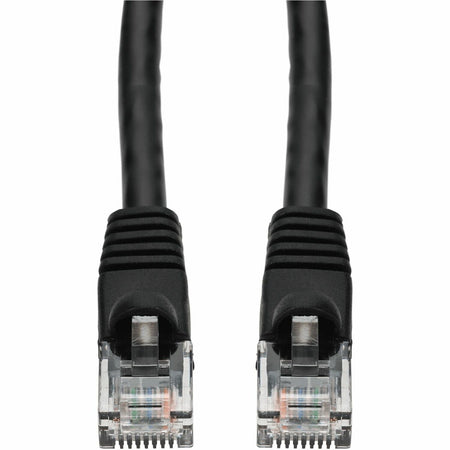 AddOn 1ft Black CAT 5E PVC Ethernet Cable Snagless Bubble Boot RJ-45 M/M - ADD-1FCAT5E-BK