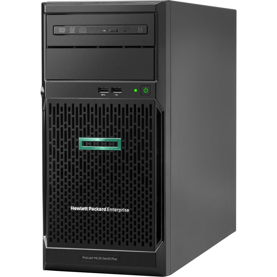 HPE ProLiant ML30 G10 Plus 4U Tower Server - 1 x Intel Xeon E-2314 2.80 GHz - 16 GB RAM - Serial ATA/600 Controller - P44720-001