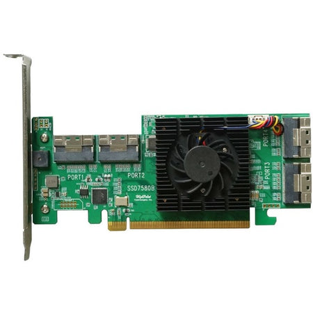HighPoint SSD7580B PCIe Gen4 U.2 NVMe RAID Controller - SSD7580B