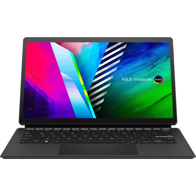 Asus Vivobook 13 Slate OLED T3300 T3300KA-DH21T 13.3" Touchscreen Detachable 2 in 1 Notebook - Full HD - 1920 x 1080 - Intel Pentium Silver N6000 Quad-core (4 Core) 1.10 GHz - 4 GB Total RAM - 4 GB On-board Memory - 128 GB Flash Memory - Black - T3300KA-DH21T