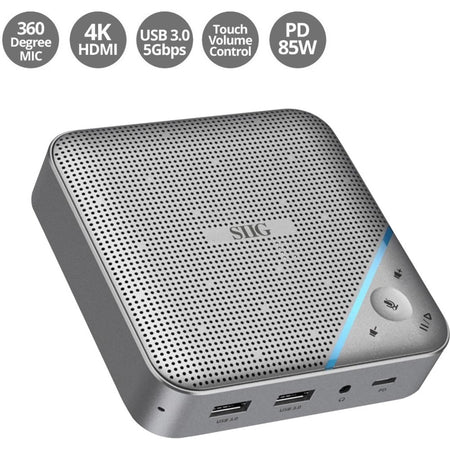 USB-C Multitask Mini Dock with Conference Speaker - JU-DK0S11-S1