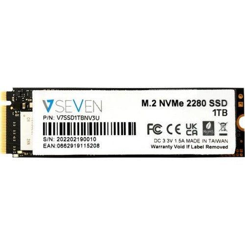 V7 1 TB Solid State Drive - M.2 Internal - PCI Express NVMe (PCI Express 3.0 x4) - TAA Compliant - V7SSD1TBNV3U
