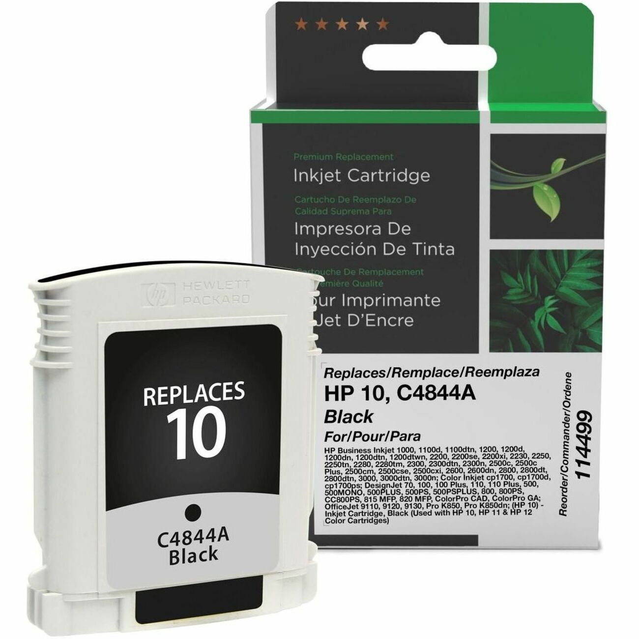 Clover Imaging Remanufactured Black Ink Cartridge for HP 10 (C4844A) - 114499