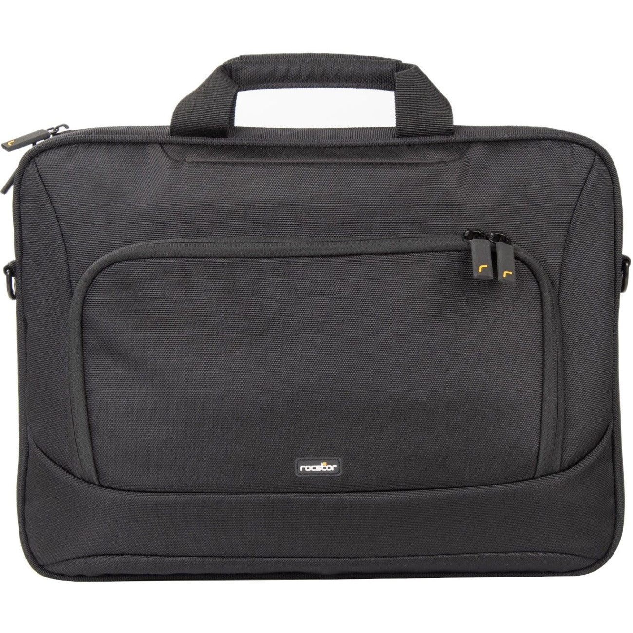Rocstor Premium 13" & 14" Professional Toploading Universal Briefcase Laptop Case - Weather & Water Resistant - RFID Blocking Pocket - Lightweight - Exterior 1200D Polyester & Interior 210D Polyester Material- Fits 13in, 14in & 14.1 inch Laptop - For Dell&reg;, Apple&reg;, HP&reg;, Lenovo&reg; Laptops - Heavy-Duty Zipper/Pull - 14.6" Width x 10.63" Height x 1.97" Depth - Black - Y1CC001-B1