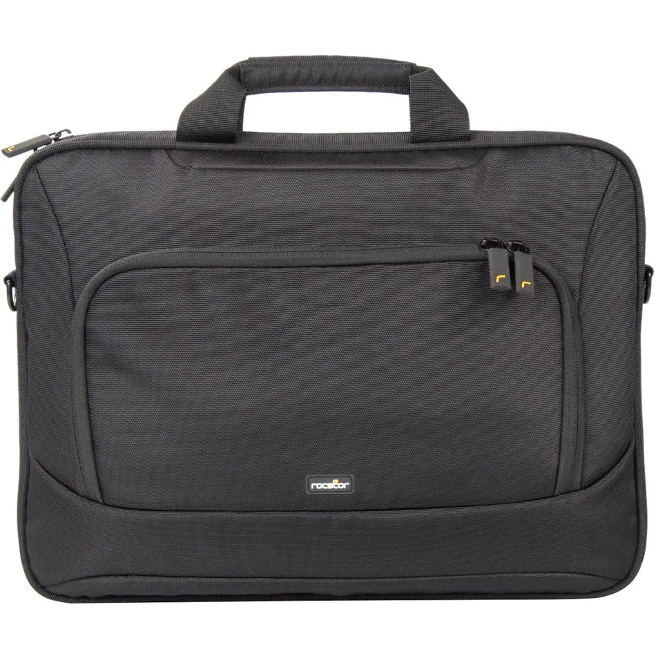 Rocstor Premium 15.6" & 16" Professional Toploading Universal Briefcase Laptop Case - Weather & Water Resistant - RFID Blocking Pocket - Lightweight - Exterior 1200D Polyester & Interior 210D Polyester Material- Fits 15in, 15.6in, 16in & 16.1 inch Laptop - For Dell&reg;, Apple&reg;, HP&reg;, Lenovo&reg; Laptops -15.55" Width x 11.8" Height x 2.16" Depth - Black - Y1CC002-B1