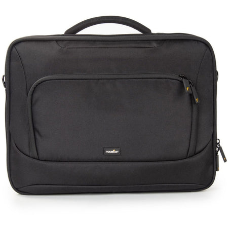 Rocstor Premium 15.6" & 16" Professional Frontloading Universal Briefcase Laptop Case - Weather & Water Resistant - RFID Blocking Pocket - Lightweight - Exterior 1200D Polyester & Interior 210D Polyester Material- Fits 15in, 15.6in, 16in & 16.1in Laptop - For Dell&reg;, Apple&reg;, HP&reg;, Lenovo&reg; Laptops - 15.55" Height x 11.8" Width x 2.6" Depth- Black - Y1CC004-B1