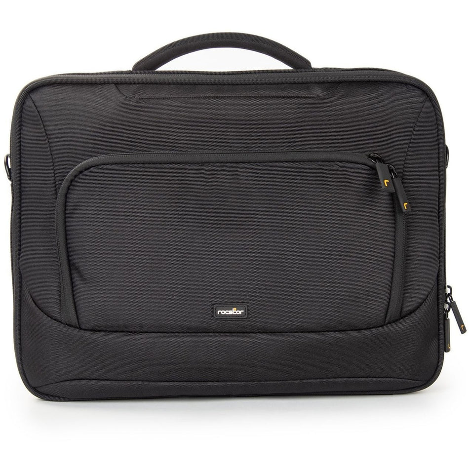 Rocstor Premium 15.6" & 16" Professional Frontloading Universal Briefcase Laptop Case - Weather & Water Resistant - RFID Blocking Pocket - Lightweight - Exterior 1200D Polyester & Interior 210D Polyester Material- Fits 15in, 15.6in, 16in & 16.1in Laptop - For Dell&reg;, Apple&reg;, HP&reg;, Lenovo&reg; Laptops - 15.55" Height x 11.8" Width x 2.6" Depth- Black - Y1CC004-B1