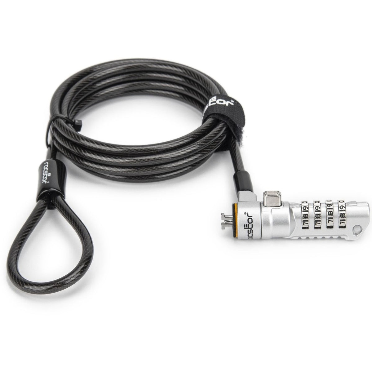Rocstor Rocbolt N19 Security Cable, 4-digit Combination Lock For Nano-Shaped Slots - Y1RB016-B1
