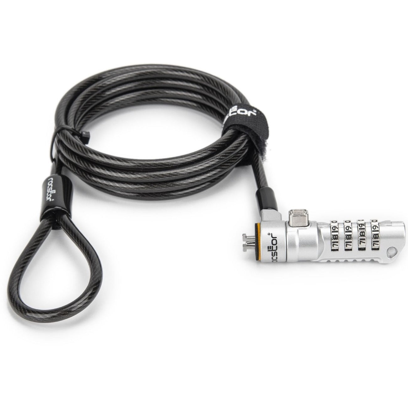 Rocstor Rocbolt N19 Security Cable, 4-digit Combination Lock For Nano-Shaped Slots - Y1RB016-B1
