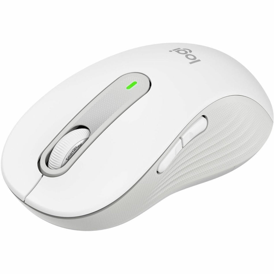 Logitech Signature M650 L Full Size Wireless Mouse - For Large Sized Hands, 2-Year Battery, Silent Clicks, Off-white - 910-006233